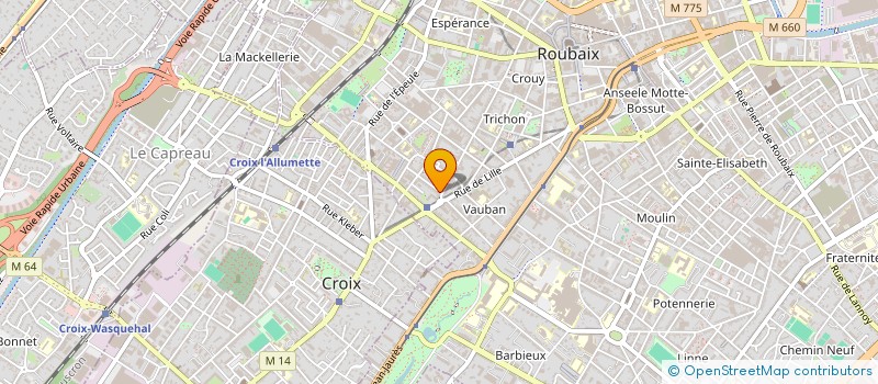 localisation de l'entreprise AWQ  ROUBAIX