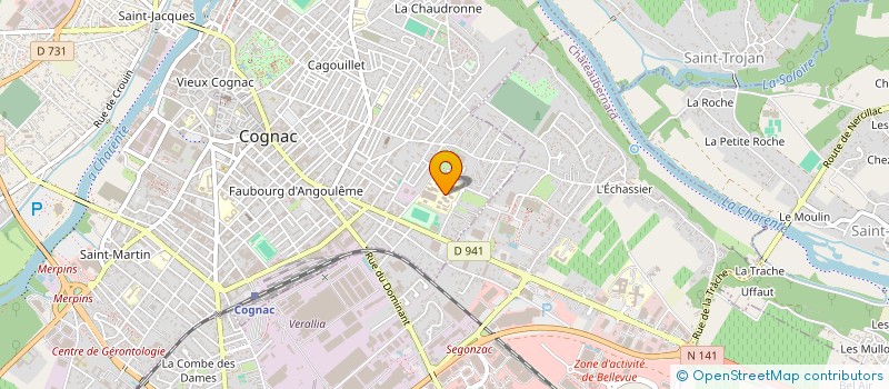 localisation de l'entreprise AWR ADHESIF à COGNAC