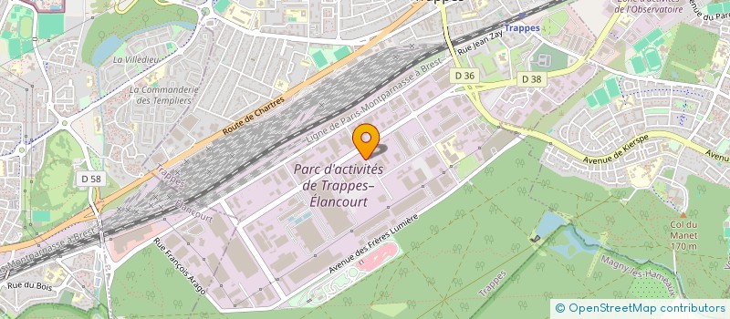 localisation de l'entreprise AX ALU à TRAPPES
