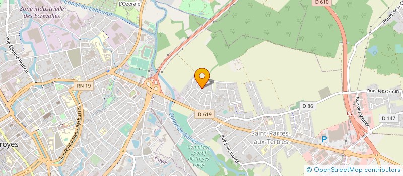 localisation de l'entreprise AX ASSOCIES à SAINT-PARRES-AUX-TERTRES