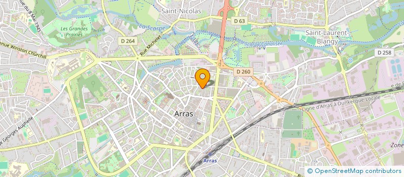 localisation de l'entreprise AX CAPITAL à ARRAS
