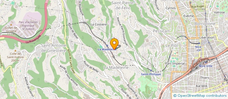 localisation de l'entreprise AX'ELEC à NICE