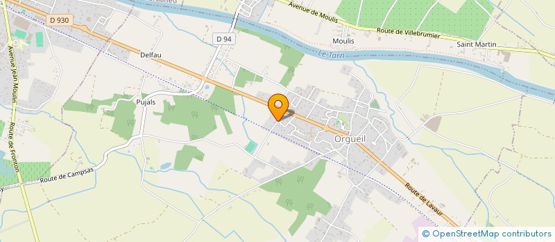 localisation de l'entreprise AX-ETUDE  ORGUEIL