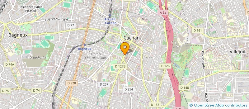 localisation de l'entreprise AX IMPRIMERIE SEVICE à CACHAN