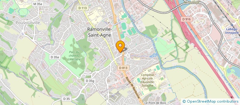 localisation de l'entreprise AX INTERCAMPUS  RAMONVILLE ST AGNE