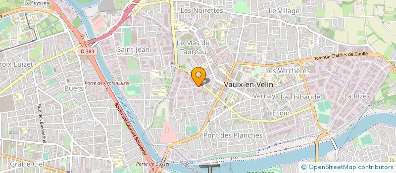 localisation de l'entreprise AX'IOM à VAULX-EN-VELIN