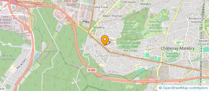 localisation de l'entreprise AX.ON  CHATENAY-MALABRY