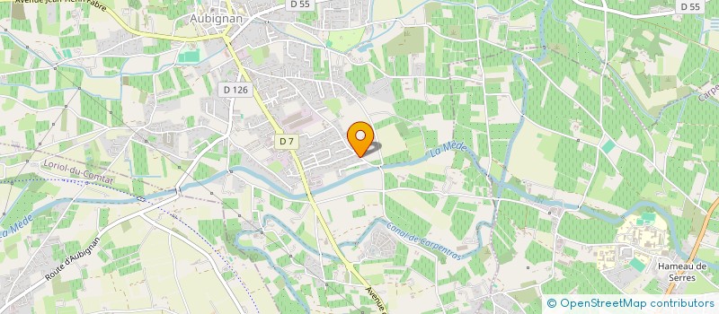 localisation de l'entreprise AX'TOPO à AUBIGNAN