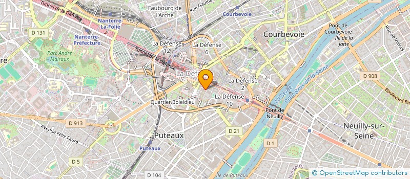 localisation de l'entreprise AXA FORETS à PUTEAUX