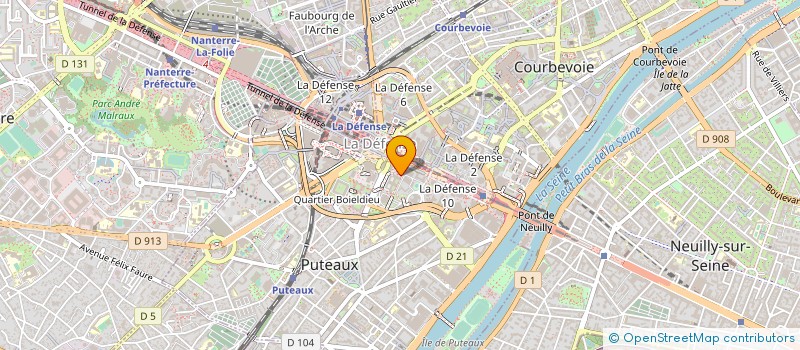 localisation de l'entreprise AXA INVESTMENT MANAGERS à PUTEAUX
