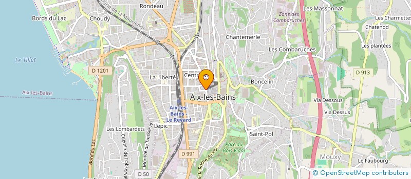 localisation de l'entreprise AXAGO à AIX-LES-BAINS