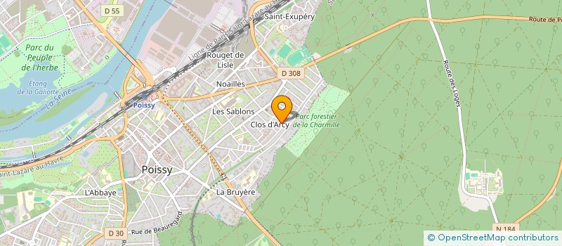 localisation de l'entreprise AXALIA  POISSY