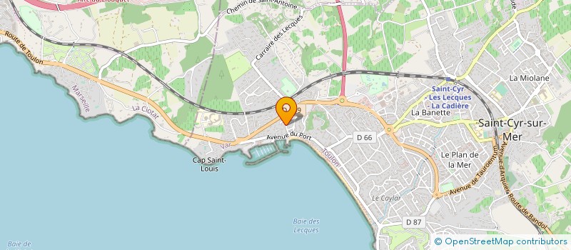 localisation de l'entreprise AXAM à SAINT-CYR-SUR-MER