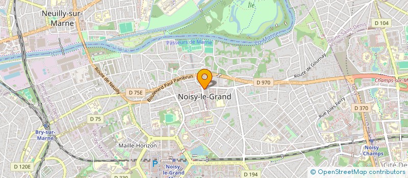 localisation de l'entreprise AXAM à NOISY-LE-GRAND