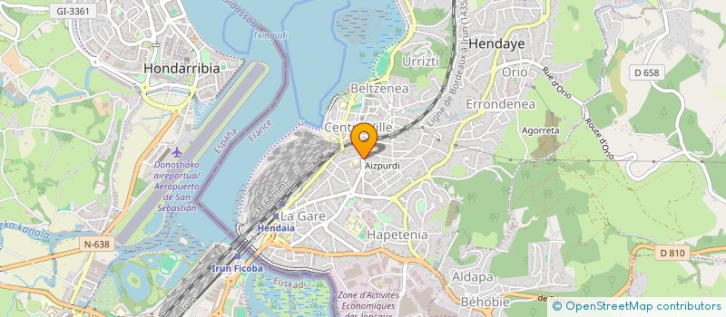 localisation de l'entreprise AXAN  HENDAYE