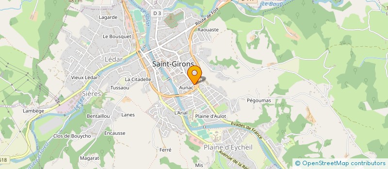localisation de l'entreprise AXAN DISTRI à SAINT-GIRONS