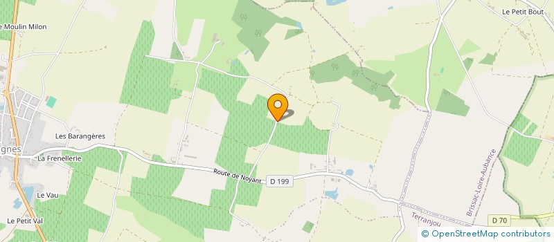 localisation de l'entreprise AXANE  BRISSAC LOIRE AUBANCE