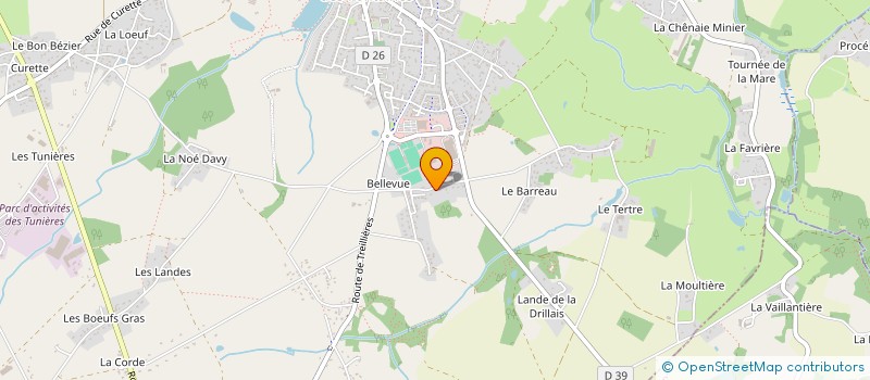 localisation de l'entreprise AXANNE à GRANDCHAMP-DES-FONTAINES