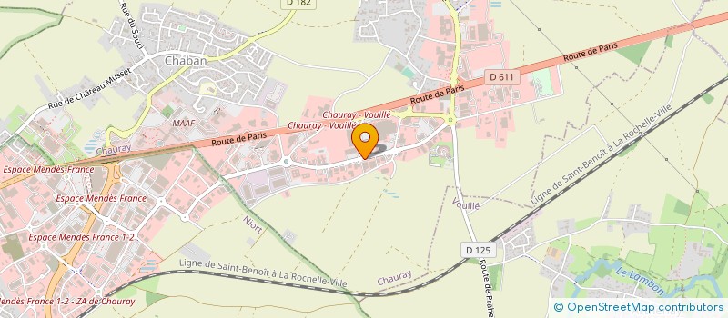 localisation de l'entreprise AXARA à CHAURAY