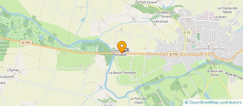 localisation de l'entreprise AXARIZ  GUEMENE-PENFAO