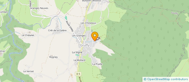 localisation de l'entreprise AXART à GRUFFY