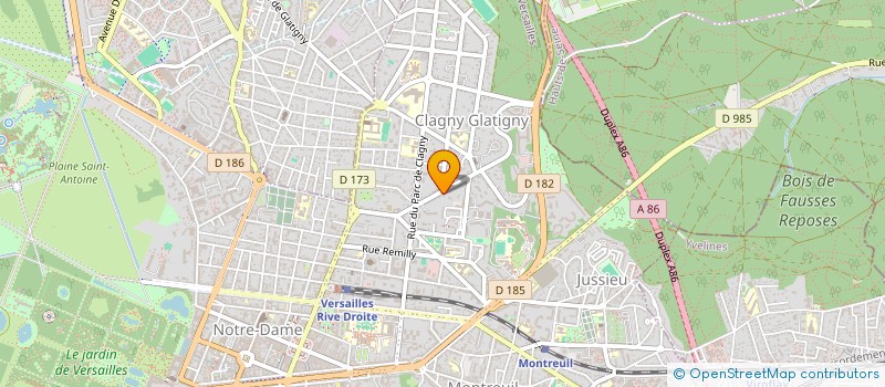 localisation de l'entreprise AXARYS à VERSAILLES