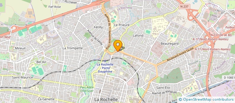 localisation de l'entreprise AXBL à LA ROCHELLE
