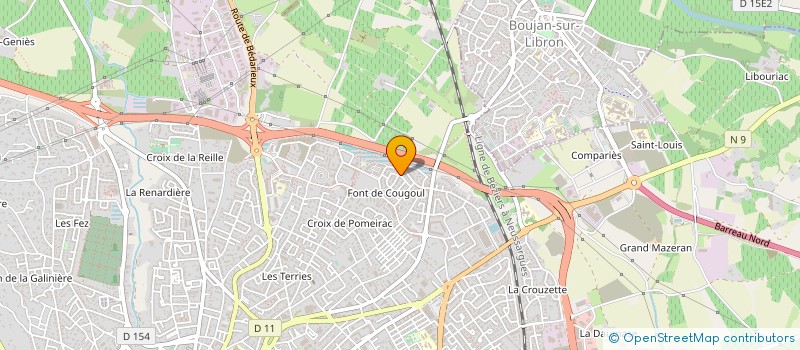 localisation de l'entreprise AXCED  BEZIERS