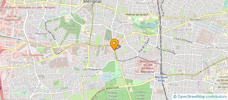 localisation de l'entreprise AXCEN à MERIGNAC