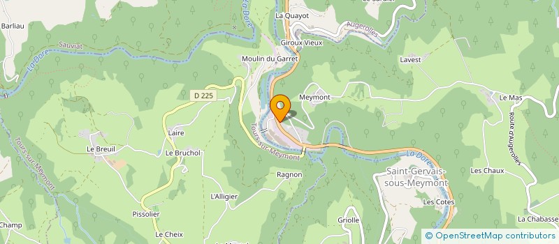 localisation de l'entreprise AXCENT  OLLIERGUES