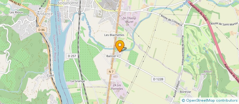 localisation de l'entreprise AXCLR  BEAUSEMBLANT