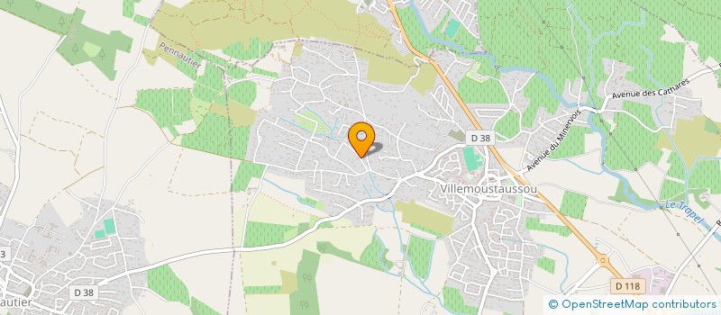 localisation de l'entreprise AXCOR à VILLEMOUSTAUSSOU