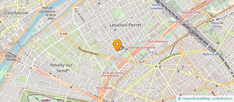 localisation de l'entreprise AXDANE à LEVALLOIS-PERRET