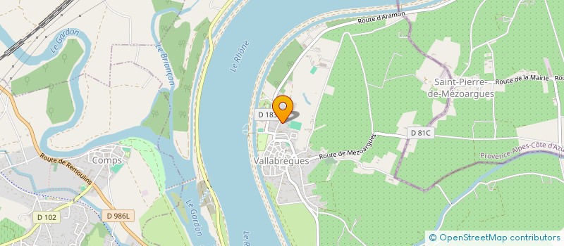 localisation de l'entreprise AXDIFF  VALLABREGUES