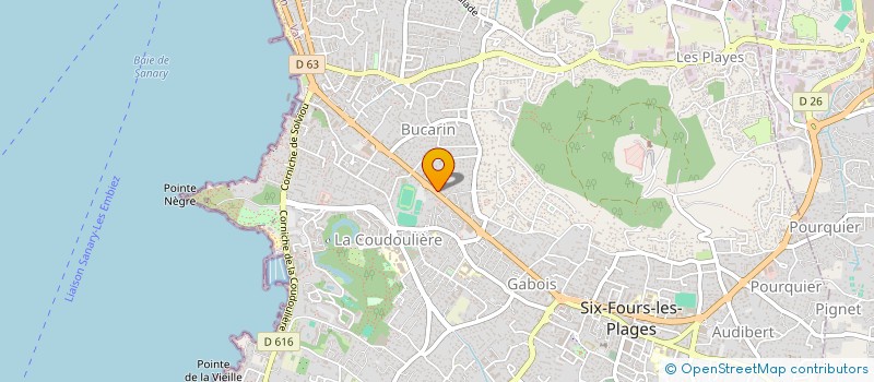 localisation de l'entreprise AXE à SIX-FOURS-LES-PLAGES