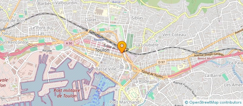 localisation de l'entreprise AXE à TOULON