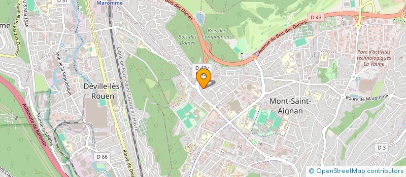 localisation de l'entreprise AXE  MONT-SAINT-AIGNAN