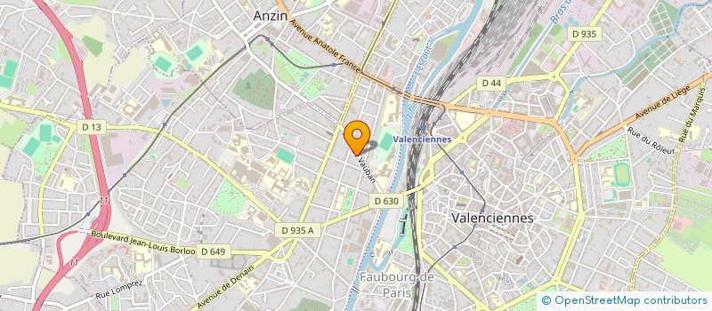 localisation de l'entreprise AXE AUDIO  VALENCIENNES