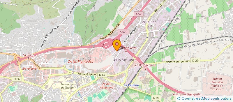 localisation de l'entreprise AXE BTP à CARQUEIRANNE