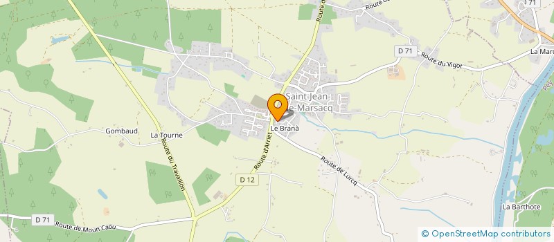 localisation de l'entreprise AXE BTP à SAINT-JEAN-DE-MARSACQ