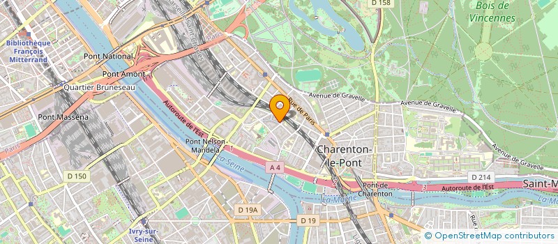 localisation de l'entreprise AXE CHERCHE-MIDI  CHARENTON-LE-PONT