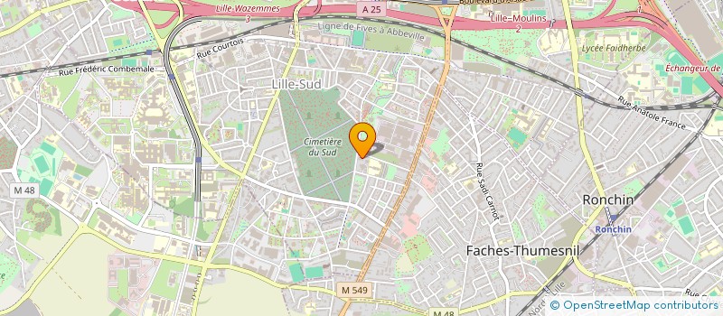 localisation de l'entreprise AXE & CIBLE à LILLE