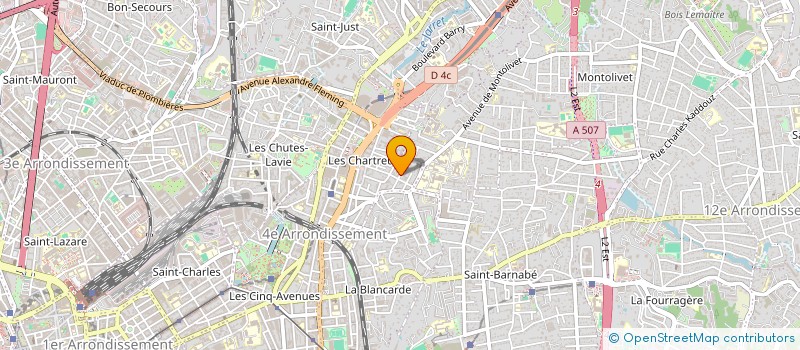 localisation de l'entreprise AXE COMMUNICATION à MARSEILLE