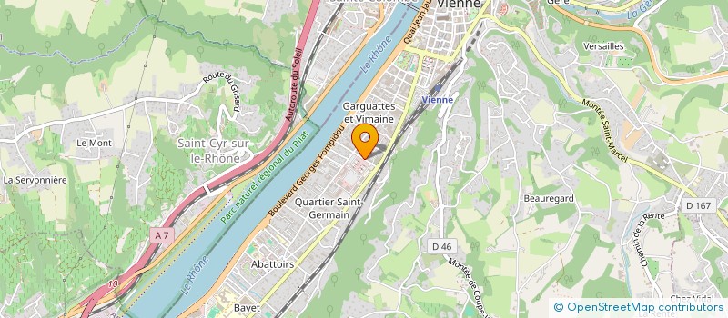 localisation de l'entreprise AXE CUBE à VIENNE