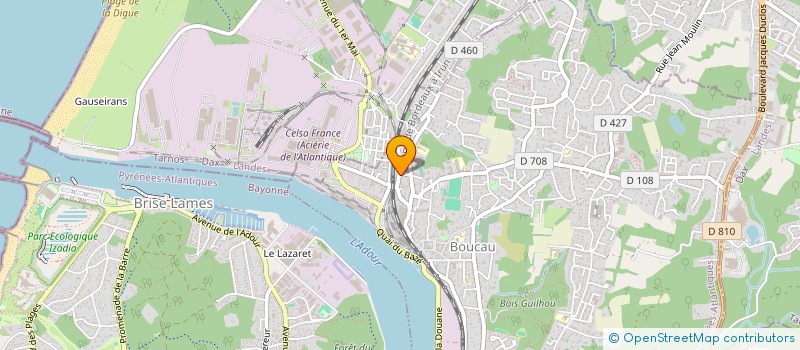 localisation de l'entreprise AXE EMPLOI  BOUCAU