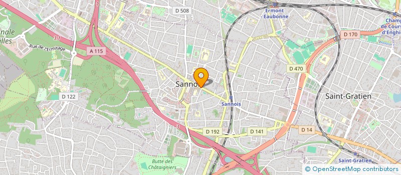 localisation de l'entreprise AXE ENERGIE  SANNOIS