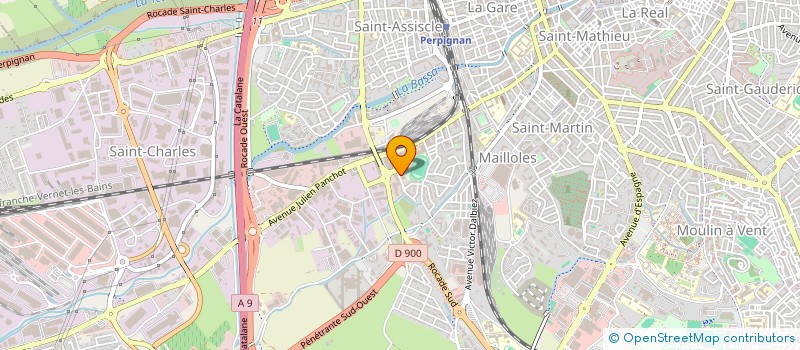 localisation de l'entreprise AXE ENERGY 66  PERPIGNAN