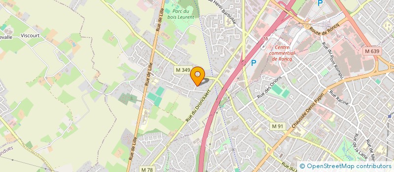 localisation de l'entreprise AXE ENTREPRENDRE à RONCQ