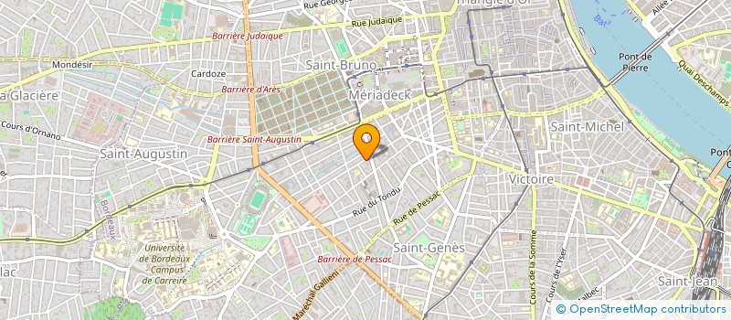 localisation de l'entreprise AXE ET CIBLE à BORDEAUX