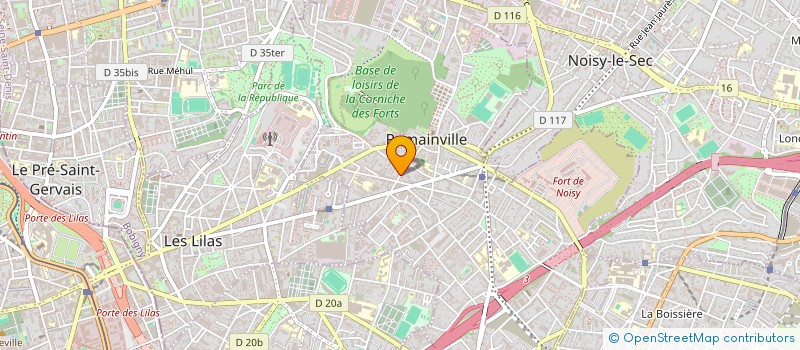 localisation de l'entreprise AXE ET CIBLE FORMATION à ROMAINVILLE